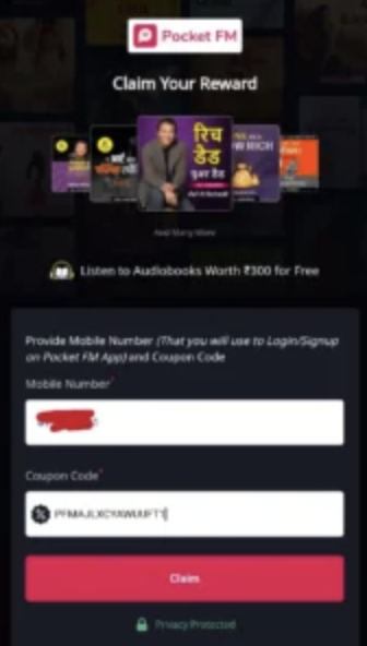 [Top] Pocket FM Coupon Code 2023: Get 300 Worth Audiobooks Free 